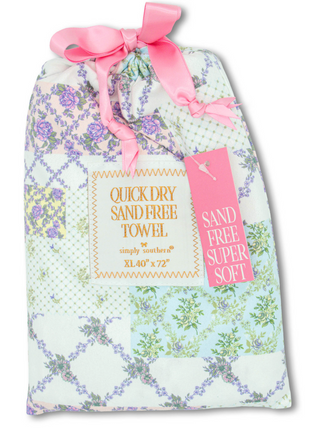 Quick Dry Sand Free Towel in Bag