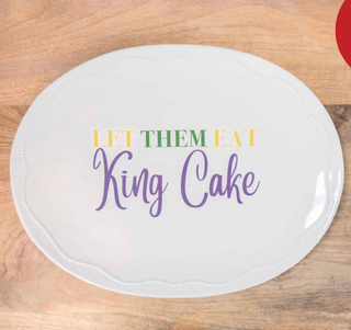 Let Them Eat King Cake Platter