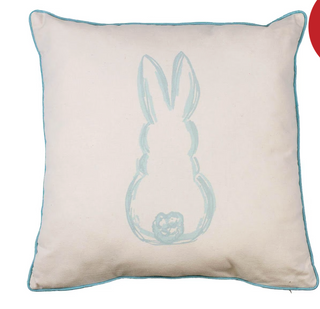 Blue Lily Belle Bunny Pillow