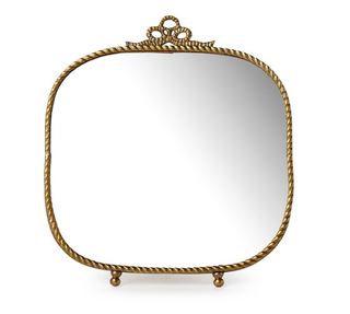 Antique Gold Finish Vanity Table Mirror