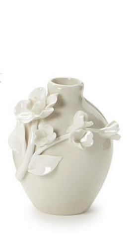 Mini Vases with 3-D Sculpted Flowers