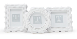 Scalloped Rattan Weave Frames