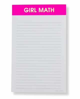 Girl Math - Lined Notepad