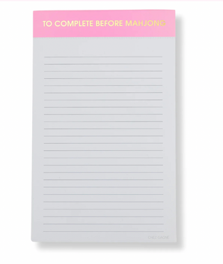 To Complete Before Mahjong - Notepad