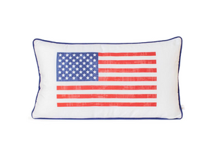 American Flag Lumbar Pillow