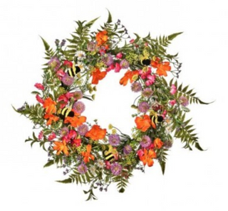 24" Summer Blooms Wreath