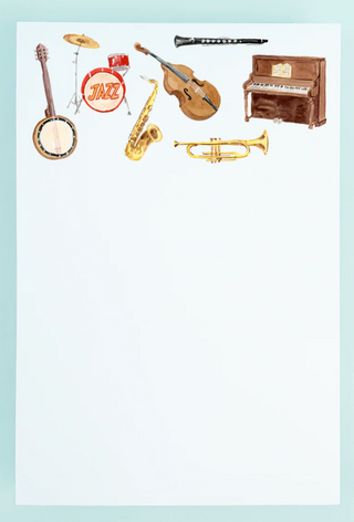 Jazz Instrument Notepad