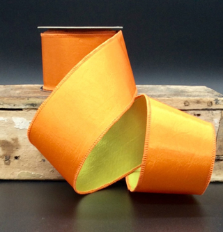 2.5" Taffeta Orange Lime Green