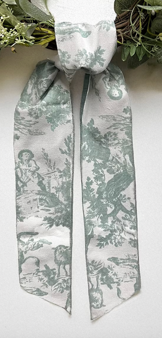Wreath Sash in Celadon