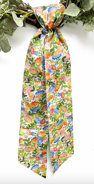 Spring Floral Wreath Sash
