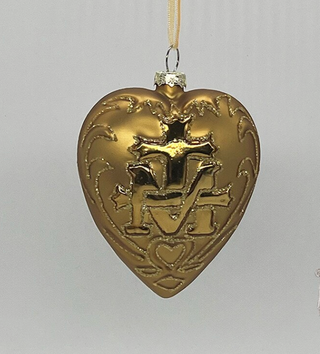 4" Marian Cross Ornament