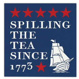 Beverage Napkins - Spilling The Tea Since 1773 - 20ct