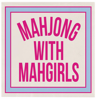 Beverage Napkins - Mahjong w/ Mah Girls - 20ct
