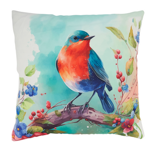 Perched Bird Outdoor Pillow - Poly Filled