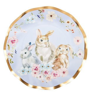 Wavy Salad Plate Charming Easter - 8pkg
