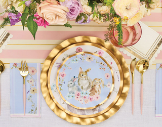 Wavy Salad Plate Charming Easter - 8pkg