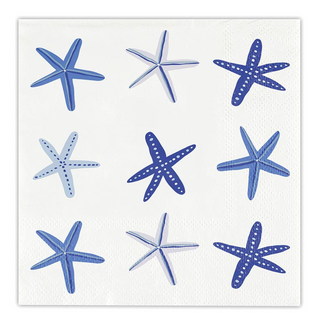 Beverage Napkins - Starfish - 20ct