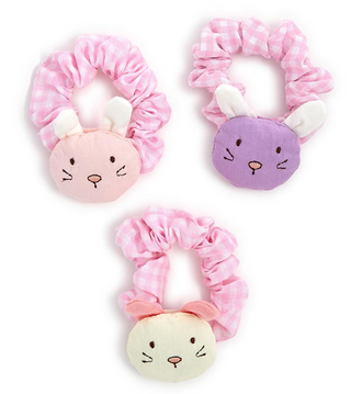Embroidered Bunny Scrunchie