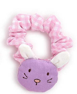 Embroidered Bunny Scrunchie