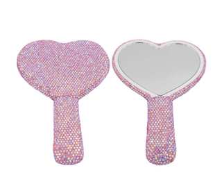 Crystal Mirror Heart Sm