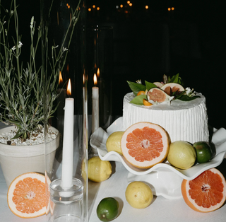 VIDA Havana Pedestal Cake Plate White