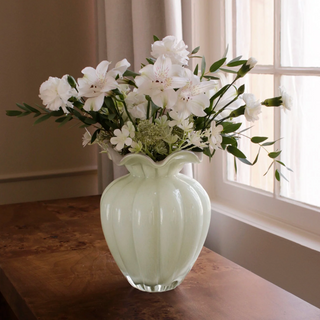 GLASS Vento Large Vase Pistachio