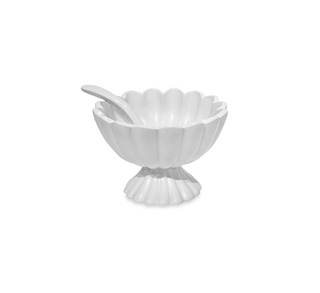 VIDA Vienna Mini Pedestal with Spoon White