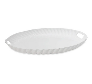 VIDA Vienna Oval Tray with Handles White