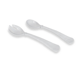 VIDA Havana Large Salad Servers White