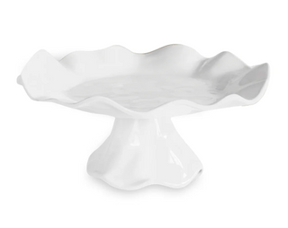 VIDA Havana Pedestal Small Cake Plate White