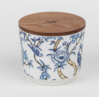 Classic Linen Patterned 3 Wick Candle