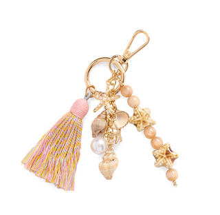 Ocean Bag Charm/Key Ring, Tan