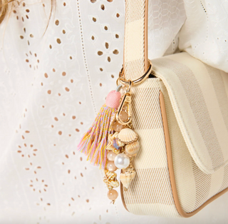 Ocean Bag Charm/Key Ring, Tan