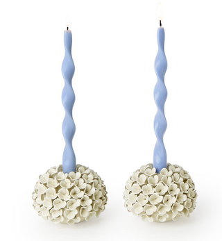 Hydrangea Flower Bud Vases or Taper Candle Holders