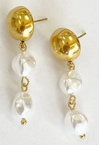 Coastal Pearl Drop Earrings