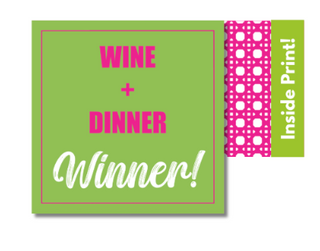 Wine + Dinner Cocktail Napkin
