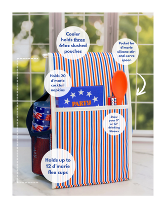 Pink Stripe Cooler