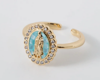 Blessed Mary Ring Blue