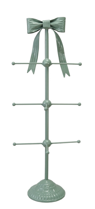 Eucalyptus Metal Mug Rack with Bow