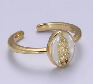 Blessed Mary Ring White