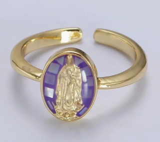 Blessed Mary Ring Purple