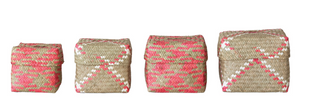 Hand-Woven Palm Leaf Boxes