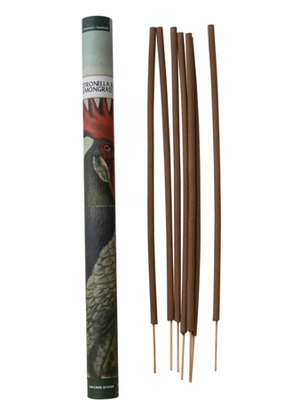 7 Piece All Natural Handmade Citronella & Lemongrass Scented Outdoor Incense Sticks