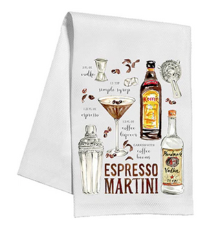 Espresso Martini Recipe Kitchen Towel