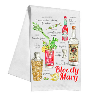 Bloody Mary Recipe Kitchen Towel