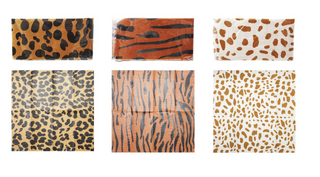 Paper Napkins with Animal Print Pattern