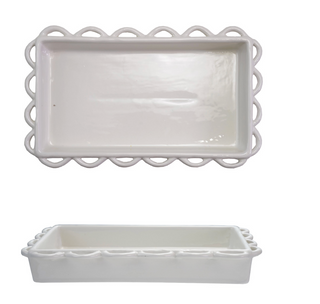 Decorative Scalloped Napkin Holder