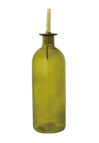 16 oz. Glass Oil Cruet with Metal Stopper