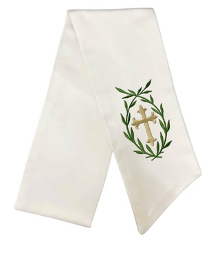Cross Wreath Sash