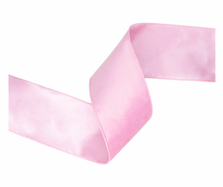 4" Reversible Classic Velvet Wired Ribbon | Pink/Pink | 10 Yard Roll